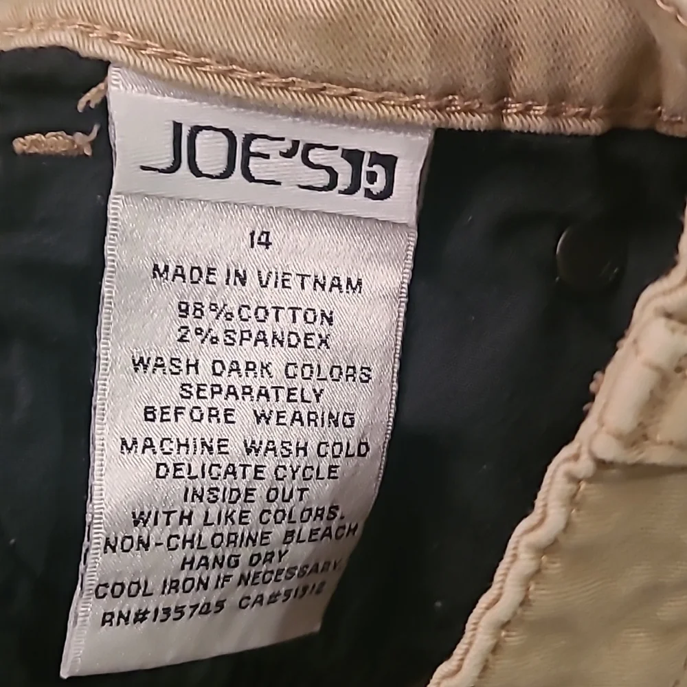 Joe's Size 14 Youth Khaki Color Pants